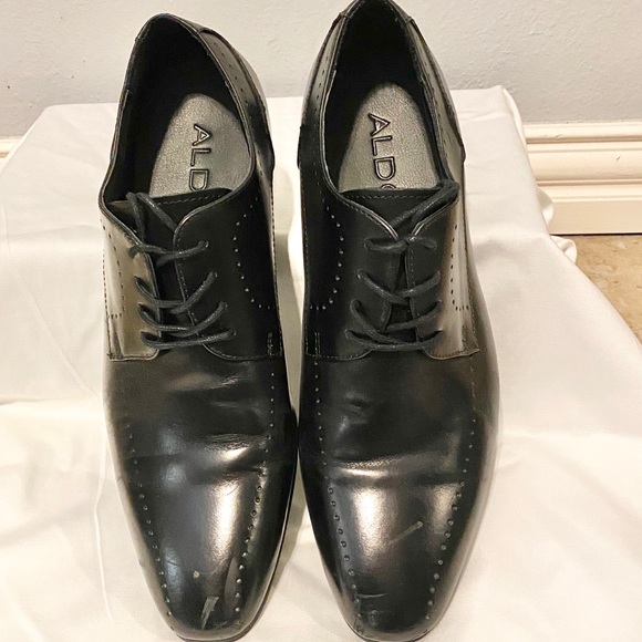 Aldo black lace dress shoes